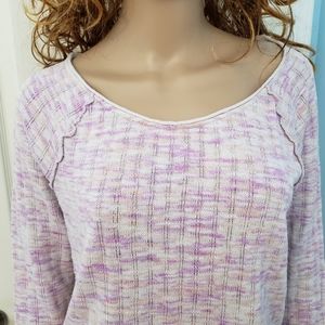 Free People Spaced Out Knit Shirt Large